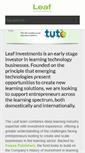 Mobile Screenshot of leafinvestments.net